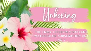 Unboxing Emma Lefebre/Craftamo Watercolor Box no 8