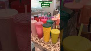 STARBUCKS TUMBLERS🥤#shorts #starbucks #starbuckstumbler #cups #youtubeshorts #organize