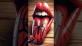 Superheroes as Tongue 👅 💥 Avengers vs DC - All Marvel Characters #avengers #shorts #marvel #dc #ai