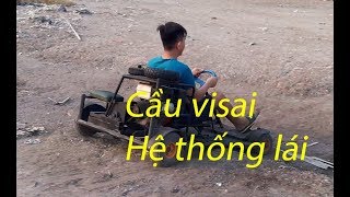 Cầu visai & hệ thống lái xe 4 bánh tự chế (Gokart)_[Góc Sáng Tạo]