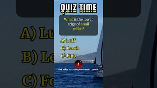 What is the lower edge of a sail call #quiz #quizwhizchannel #trivia