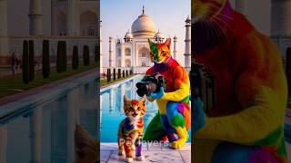 Tom and Little kitten loves to visit India 😍🥰🇮🇳#cat #animals #animallover #cartoon #kitten #catlover