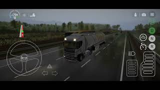 universal truck simulator : mengendarai truck tangki panjang - android gameplay