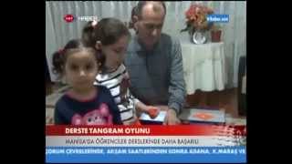 Soma'da İlk okul öğrencilerine Tangram zeka oyunu TRT HABER'de...