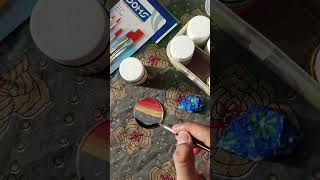 my first glass painting | acrylic paint | #shorts #viralvideo #creativitywithaera #art #craft #paint