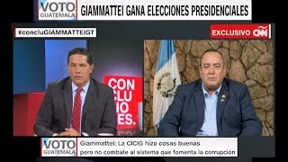 Yimitei, presidente de Guatemala en CNN con Fernando del Rincon