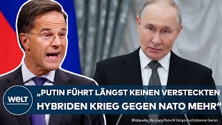 PUTINS KRIEG: Nato-Chef Rutte schlägt Alarm! Westen müsse zur "Kriegsmentalität" übergehen