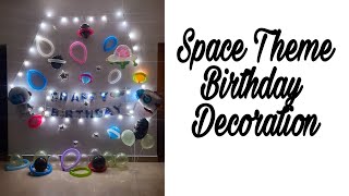 Space Themed Birthday Party Balloon Decorations Ideas | DIY Themed Party | Kids Birthday Decorations