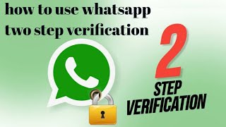 How to use whatsapp two step verification #settings_bd #WhatsApp #production