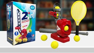 Pitcher 2 in 1 - Baseball and Badminton Training Set - Unboxing and complete Fun Peephole Vew Toys