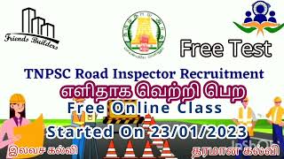 TNPSC Road Inspector Class and Information