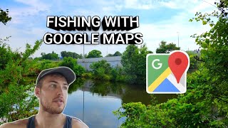 Searching for BIG BASS using GOOGLE MAPS!