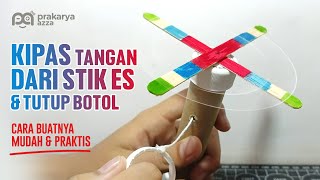 Cara membuat kipas dari stik es krim