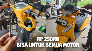 alarm motor rp 250rb sudah termasuk pasang. fiturnya banyak juga. wa 0857-1461-8500