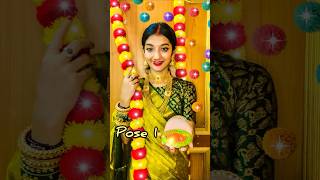 Diwali special poses with diya/diwali poses in saree/RADHA RAJVANSHI ❤️/ #viral #explore #ytshorts