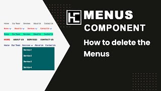 How to delete the Menus