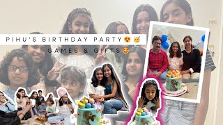 Pihu's B'day 🥳🎂|| Iphone15pro?😱||Kids party💃🏻