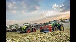 Mais häckseln // John Deere 8800i / Fendt Vario / Claas Xerion 4500 // LU: Blunk