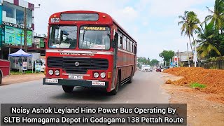 Old Ashok Leyland Hinopower Utkal Bodied Bus Operating by SLTB Homagama Depot at 138 Route