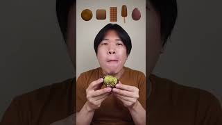 EATING DUBAI CHOCOLATE WITH VARIOUS SHAPE #asmr #mukbang #emojieatingchallenge #chocolate #shorts