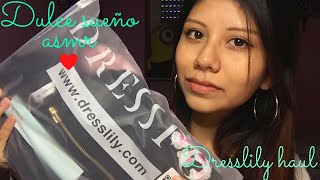 ASMR Español - Dresslily : whispered fashion haul + try on | Blue Yeti