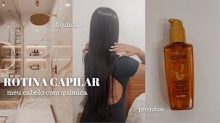 rotina capilar cabelo com química (produtos + dicas)