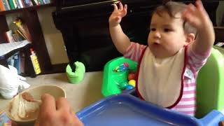 Funniest Kids Videos | "Dad, hurry up" The little baby raised his hand in protest