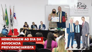 Homenagem ao dia da advocacia previdenciarista.