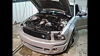 2007 mustang gt with vortech on the dyno