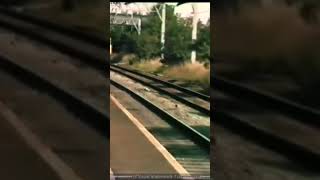 Electric trains. Class 86 overhead buzz interferes with camera equipment. Acton Bridge. British Rail