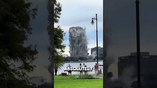 The US government demolishes a giant 22-story skyscraper in seconds 🤯