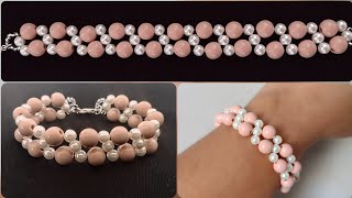 Pulseira entrelaçada com bolinhas e pérolas @Sandraveracruz @canaldaetienebrandao1118