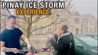 PINAY FIRST ICE STORM EXPERIENCE/ BUHAY SA AMERICA #filipinamarriedtoforeigner #icestorm