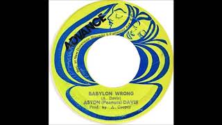 ReGGae Music 882 - Aston (Peanuts) Davis - Babylon Wrong [Advance]