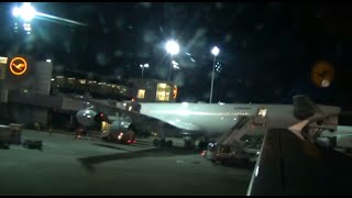 ✈Lufthansa Airbus A321-200 beautiful night time approach and landing at Frankfurt Airport!