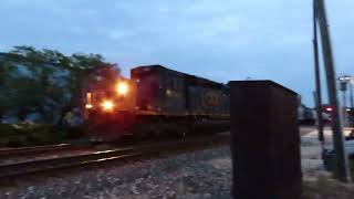 CSX SD40-3s Leading Local in Fortville, IN (with Dumb Pedestrians...)