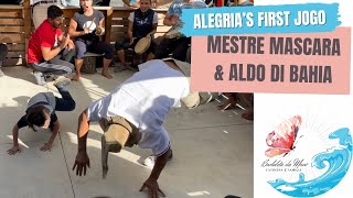 Alegria’s First Jogo de Capoeira with Mestre Mascara & Aldo Di Bahia at the Roda de Resistência.