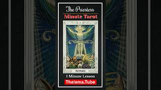 Minute Tarot - Understanding the Priestess Card - Thoth Tarot | #shorts