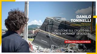 Il ministro Toninelli alla Camera sul crollo del ponte Morandi. 27/08/2018.