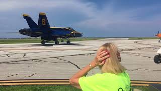 Blue Angels rollout at Cle. 2018 UP CLOSE!