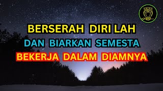 BERSERAH DIRI LAH DAN BIARKAN SEMESTA BEKERJA DALAM DIAM NYA  -  Bijaksana Kehidupan