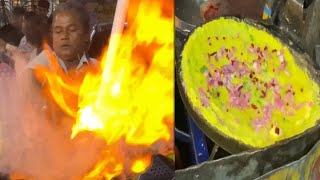 Fire Action रजनीकांत Style Paneer Chilla recipe in Patna 😱 Only Rs 40  || Patna street food ||