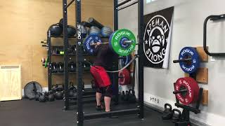 1/17/18 Squat (Pin-Full) 285x4 @9- ws 3/6