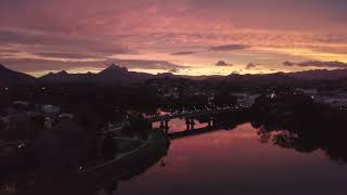 murwillumbah bridge at sunset