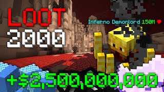 LOOT From 2000 T4 BLAZE SLAYER BOSSES | Hypixel Skyblock