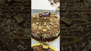 Snickers cake #cake #cakedecorationideas #kabakerschannel