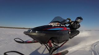 First Snowmobile Ride of the Season - Indy 500