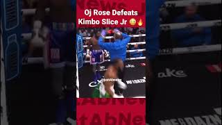 Oj Rose Defeats Kimbo Slice Jr 😳🔥🥊 #youtubeboxing #misfits006 #KimboSliceJr