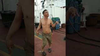 মায়ানমার নাবিকের প্রতিবন্ধী অভিনয়..#funnyvideo of a #sailor #sea #bluesea #ship