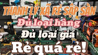 💥📣Nay em tiếp tục thanh lý xả hết lô hàng kìm điện xanh,máy mài 2 đá,máy mài Nhật,bộ dũa,cáp tời tay